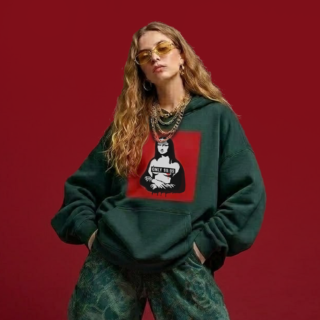 Oversized hoodie "THE RED PILL"